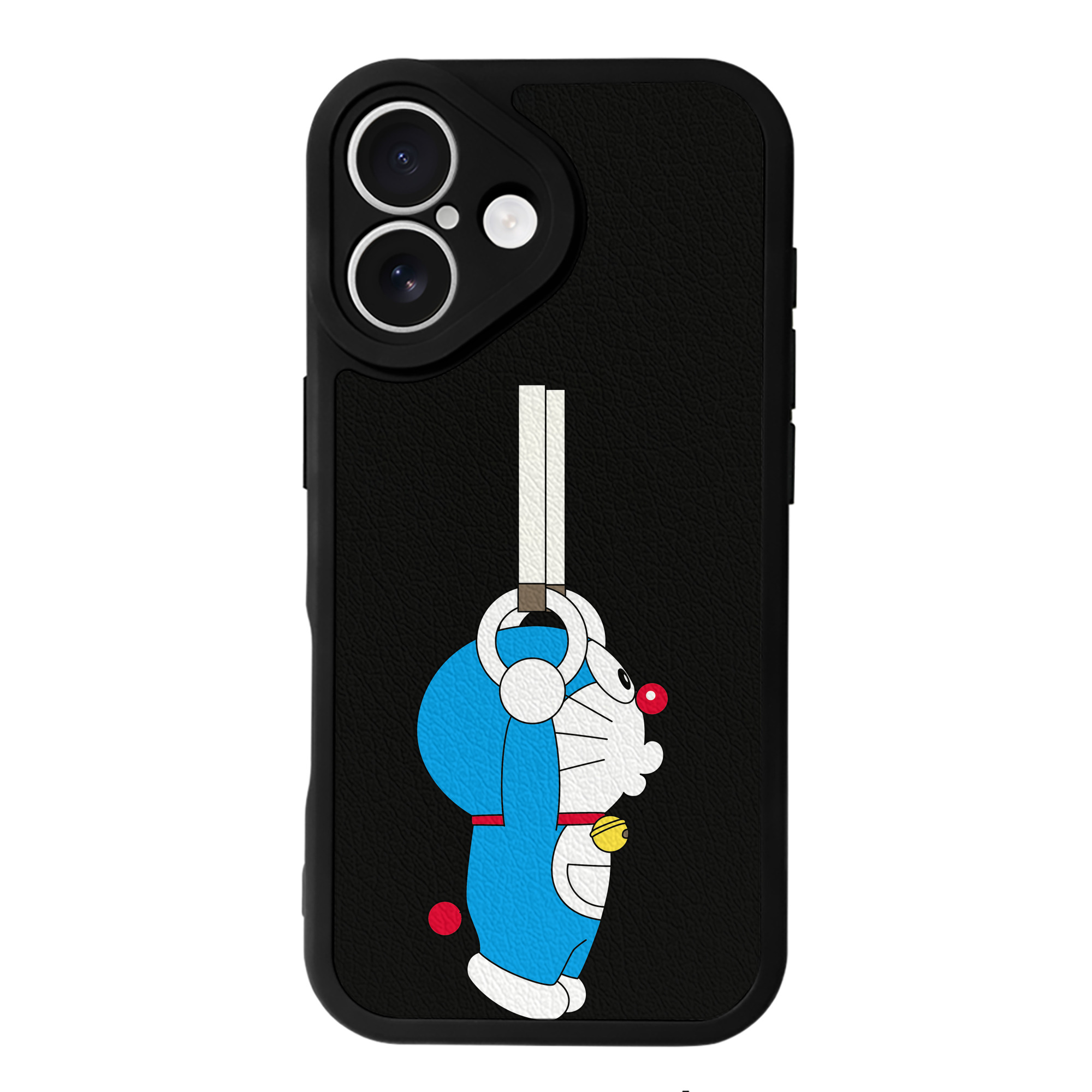 （画像用） ドラえもん Doraemon 【iPhone 16シリーズ対応】シリコンスマホケース（レザー調） 材質：シリコン